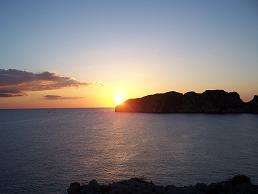 puesta de sol en Mallorca