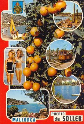 playa y naranjas, puerto de Soller